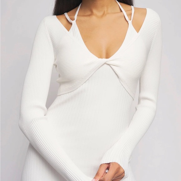 REVOLVE - Bailey 44 Connie Sweater Dress in Oatmilk - Picture 2 of 6